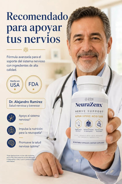 Suplemento de Apoyo nervioso NeuraZenx™