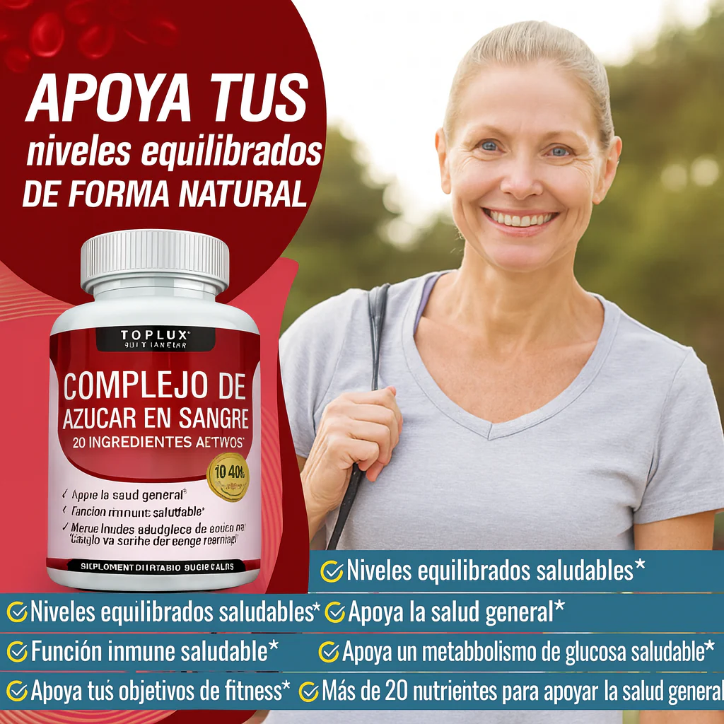 BLOOD SUGAR SUPLEMENTO - AYUDA A REGULAR TU GLUCOSA Y MEJORAR TUS NIVELES DE AZUCAR