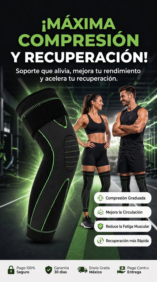 RODILLERA LARGA DE COMPRESIÓN 50% off