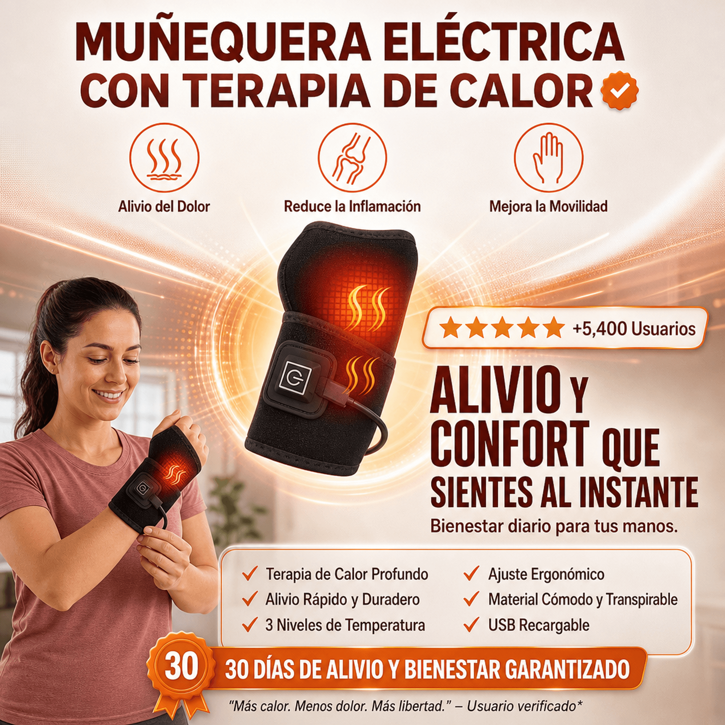 Muñequera Termoflex™  Alivia Dolor
